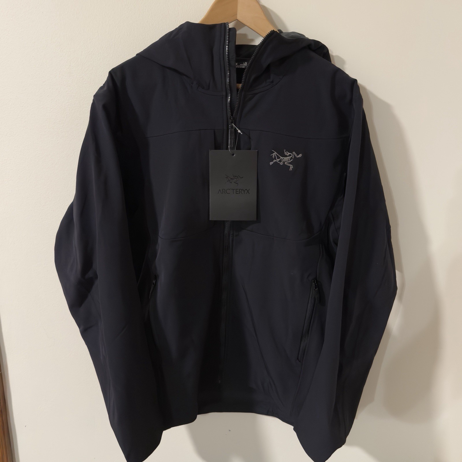 Arcteryx Gamma MX Hooded Softshell Black Jacket - Size Large