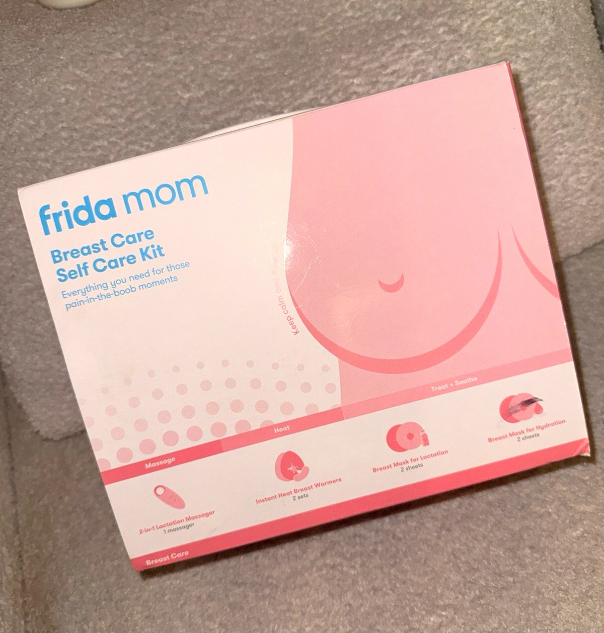 Frida Mom Breast Care Self Care Kit Model, Pink & White Self Care Kit Frida Mom Breast Care Self Care Kit Model, Pink & White Self Care Kit
