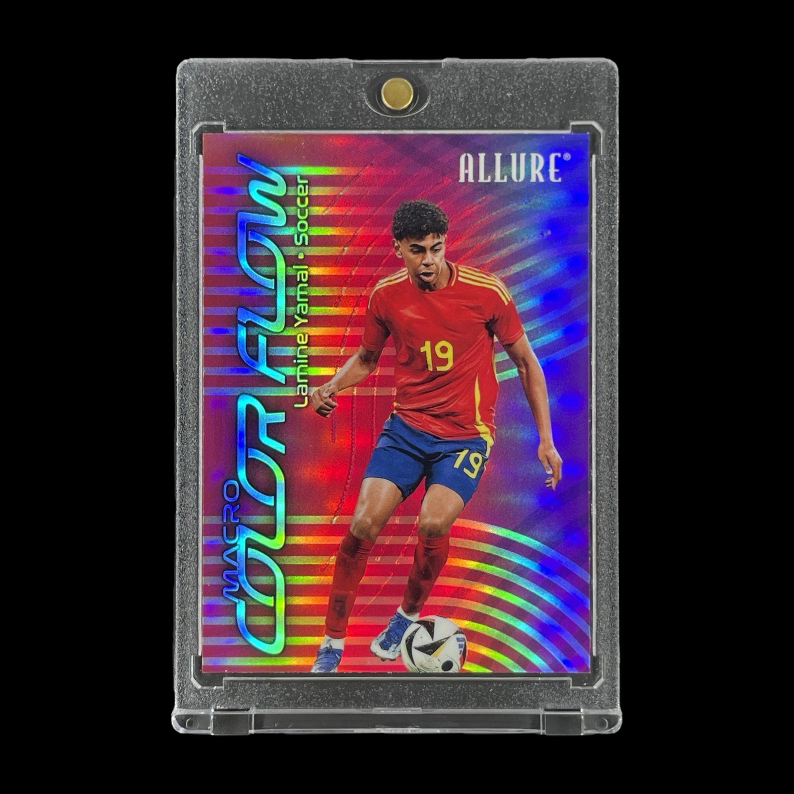 LAMINE YAMAL RARE VIOLET RAINBOW REFRACTOR HOLO CARD 2025 Upper Deck - Spain