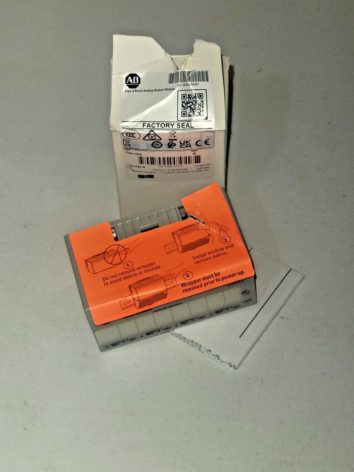 Allen Bradley  1794-OE4  Flex 4 Point Analog Output Module MFG 2025  New