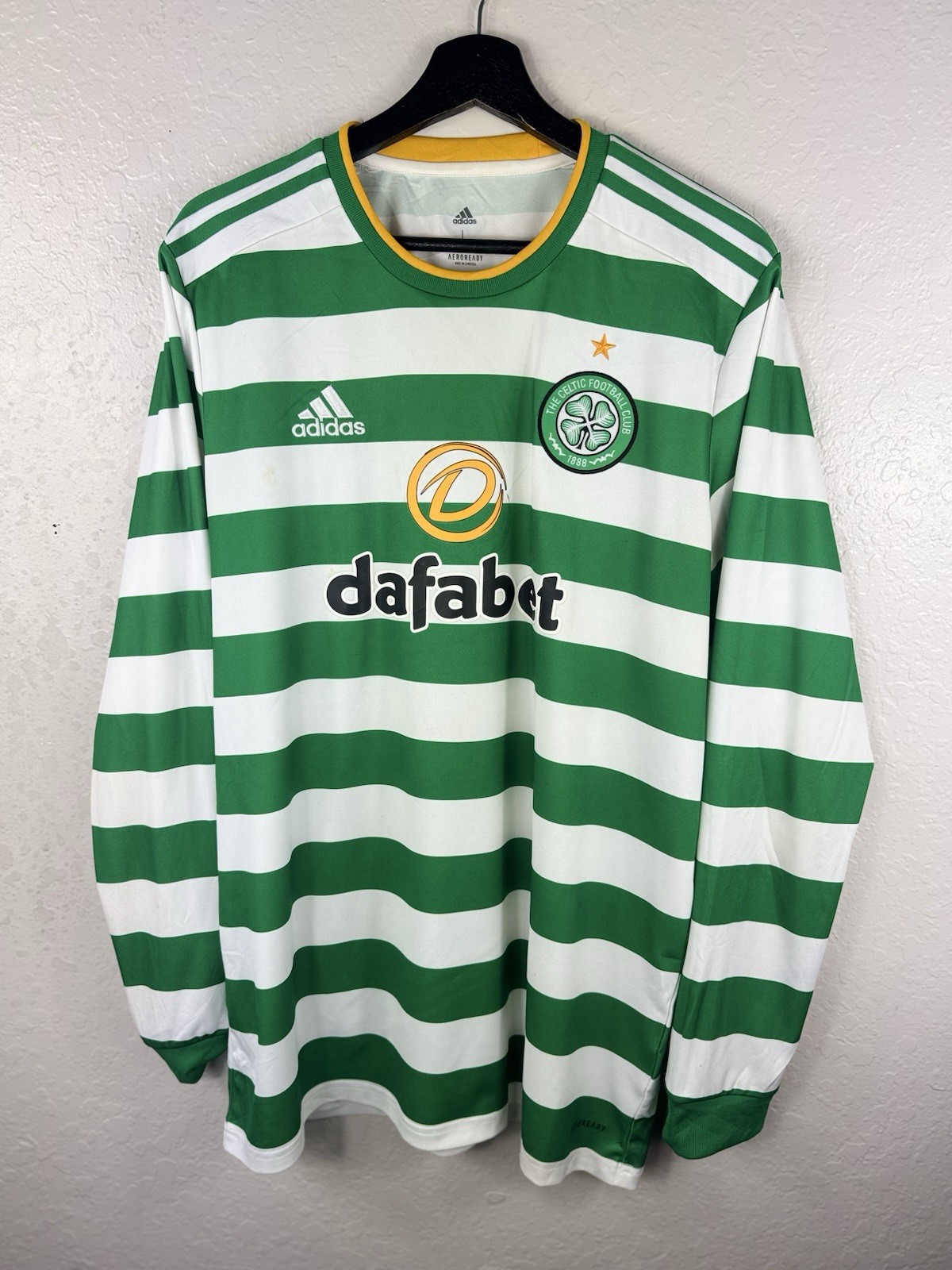Celtic Glasgow 2020-2021 Home Longsleeve Jersey Football Shirt Kit Size Men’s L Celtic Glasgow 2020-2021 Home Longsleeve Jersey Football Shirt Kit Size Men’s L