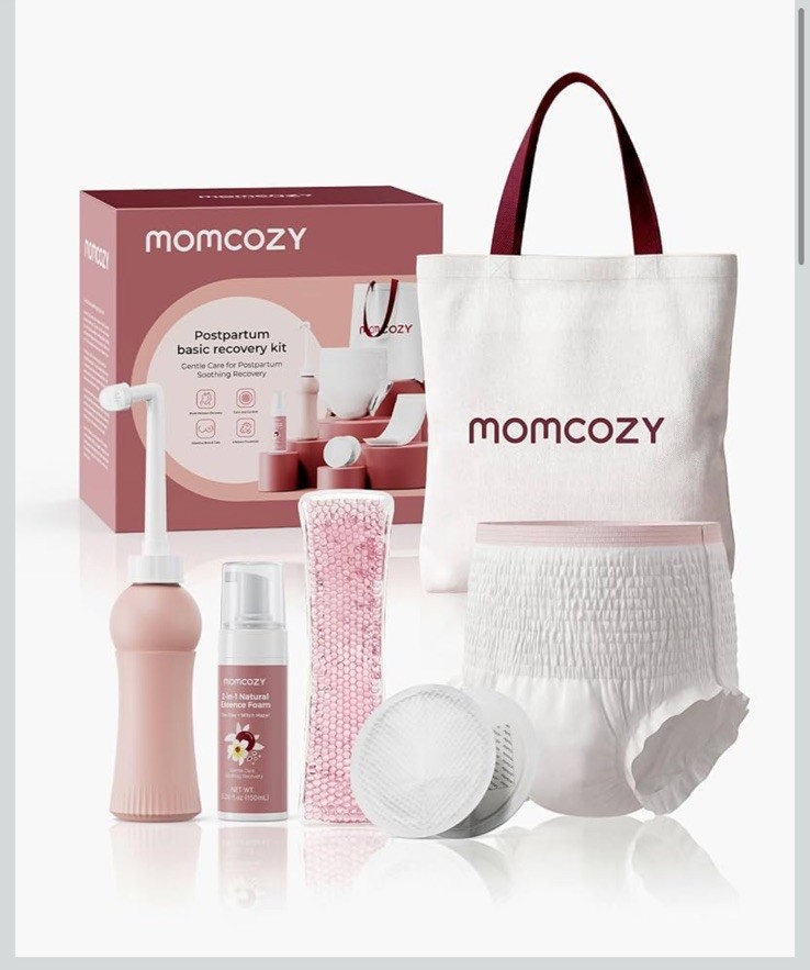 Momcozy 73pc Postpartum Essentials Kit, Initiate breastfeeding for New Moms