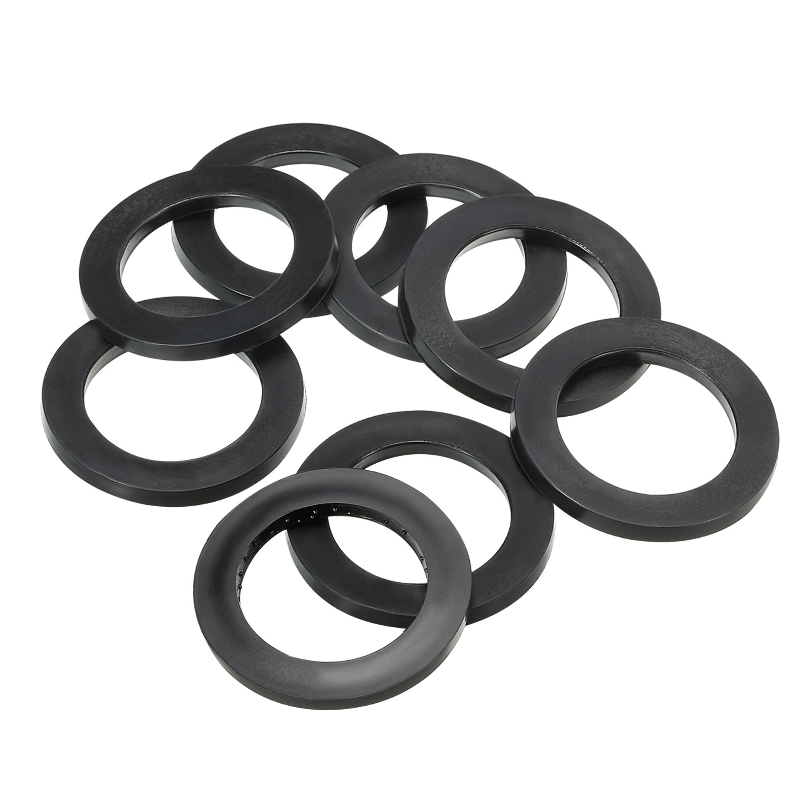 8pcs M30 Rubber Flat Washer 30mm ID 40mm OD 3mm Thick Sealing Spacer Black 8pcs M30 Rubber Flat Washer 30mm ID 40mm OD 3mm Thick Sealing Spacer Black