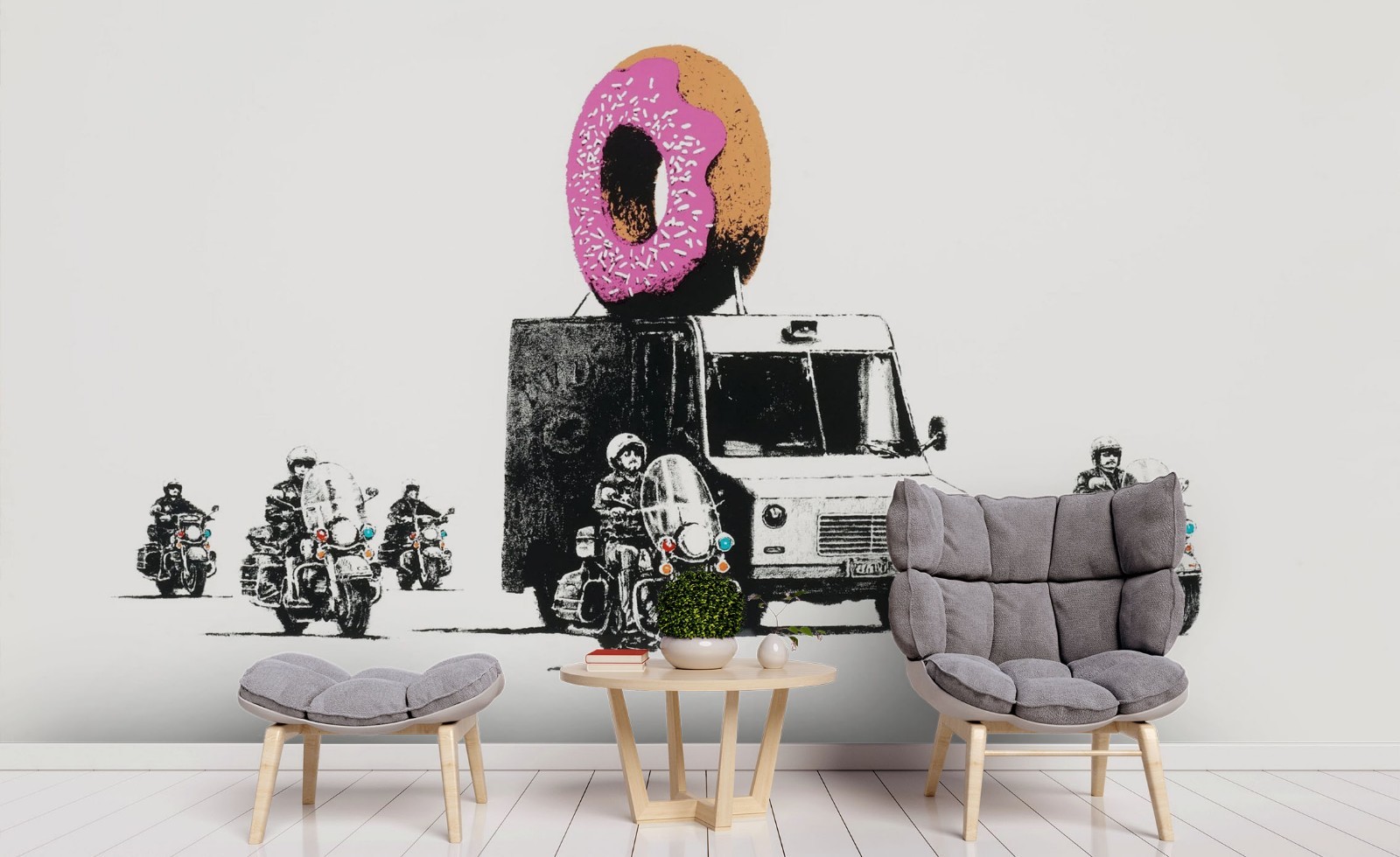 3D Banksy Graffiti Wall Murals Wallpaper Murals Wall Sticker 5