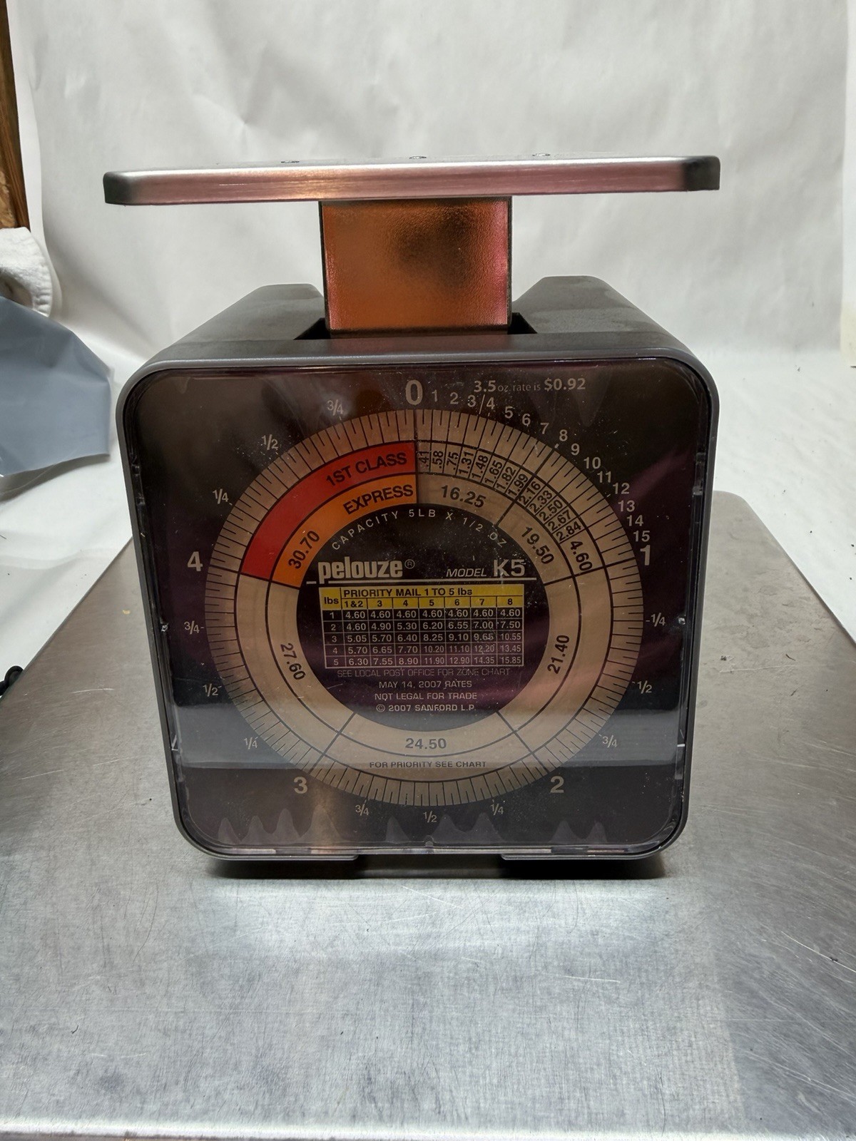Vintage Pelouze Model K5 Postal Medical Scale 2007 Sanford Vintage Pelouze Model K5 Postal Medical Scale 2007 Sanford