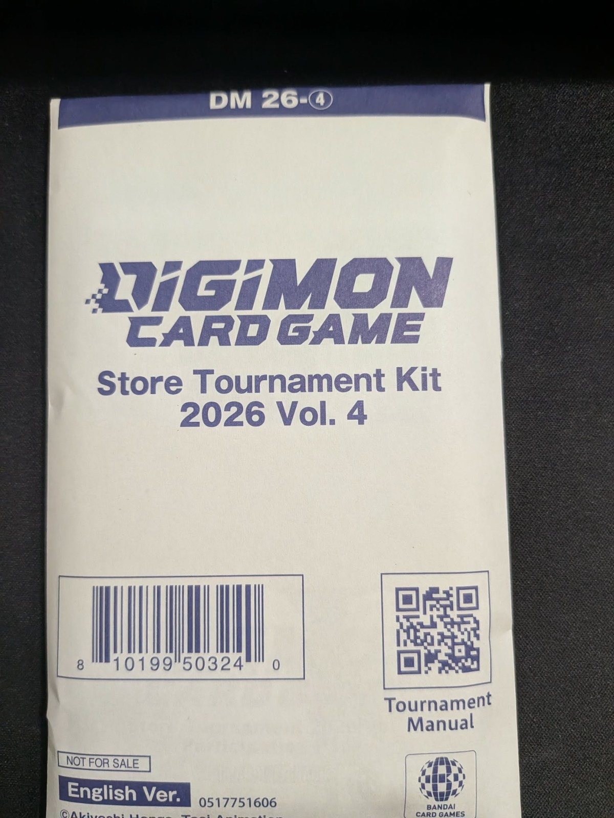 Digimon Card Game Store Tournament Kit 2026 Vol4 English Sealed Digimon Card Game Store Tournament Kit 2026 Vol4 English Sealed