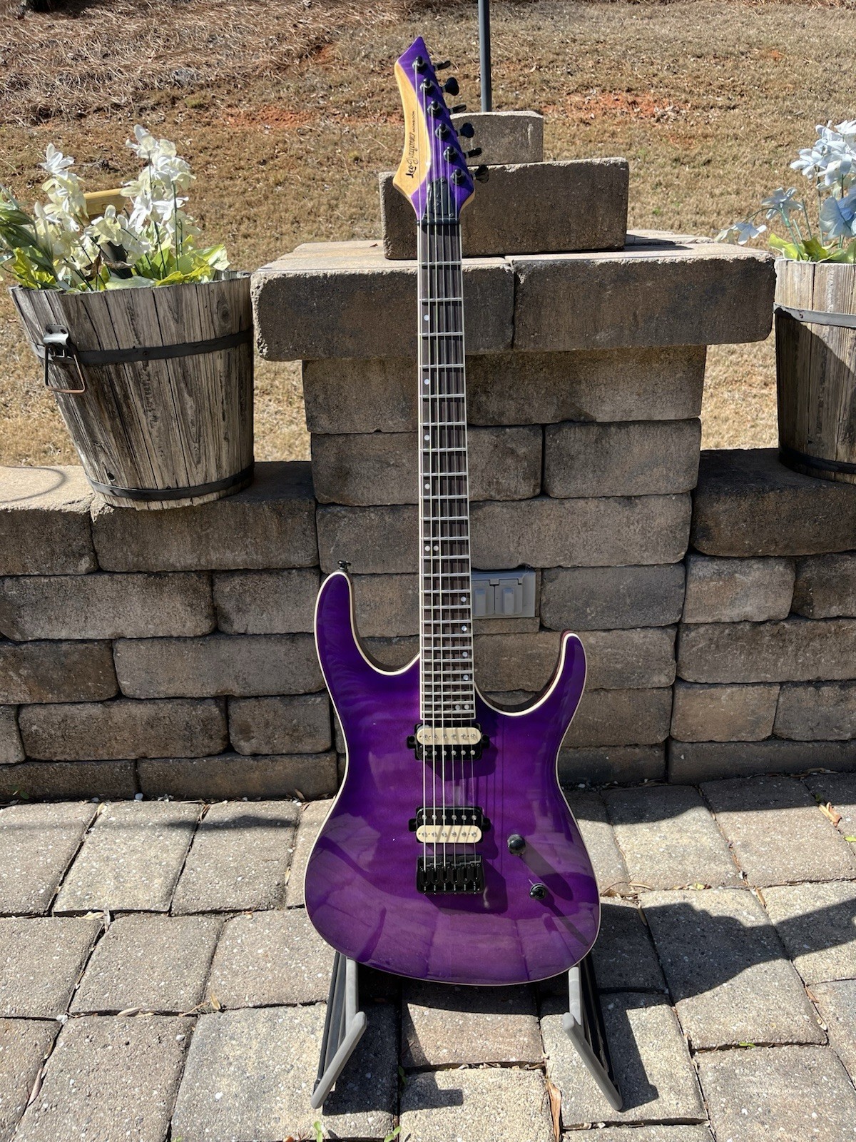 Leo Jaymz Monsoon Electric Guitar Purple