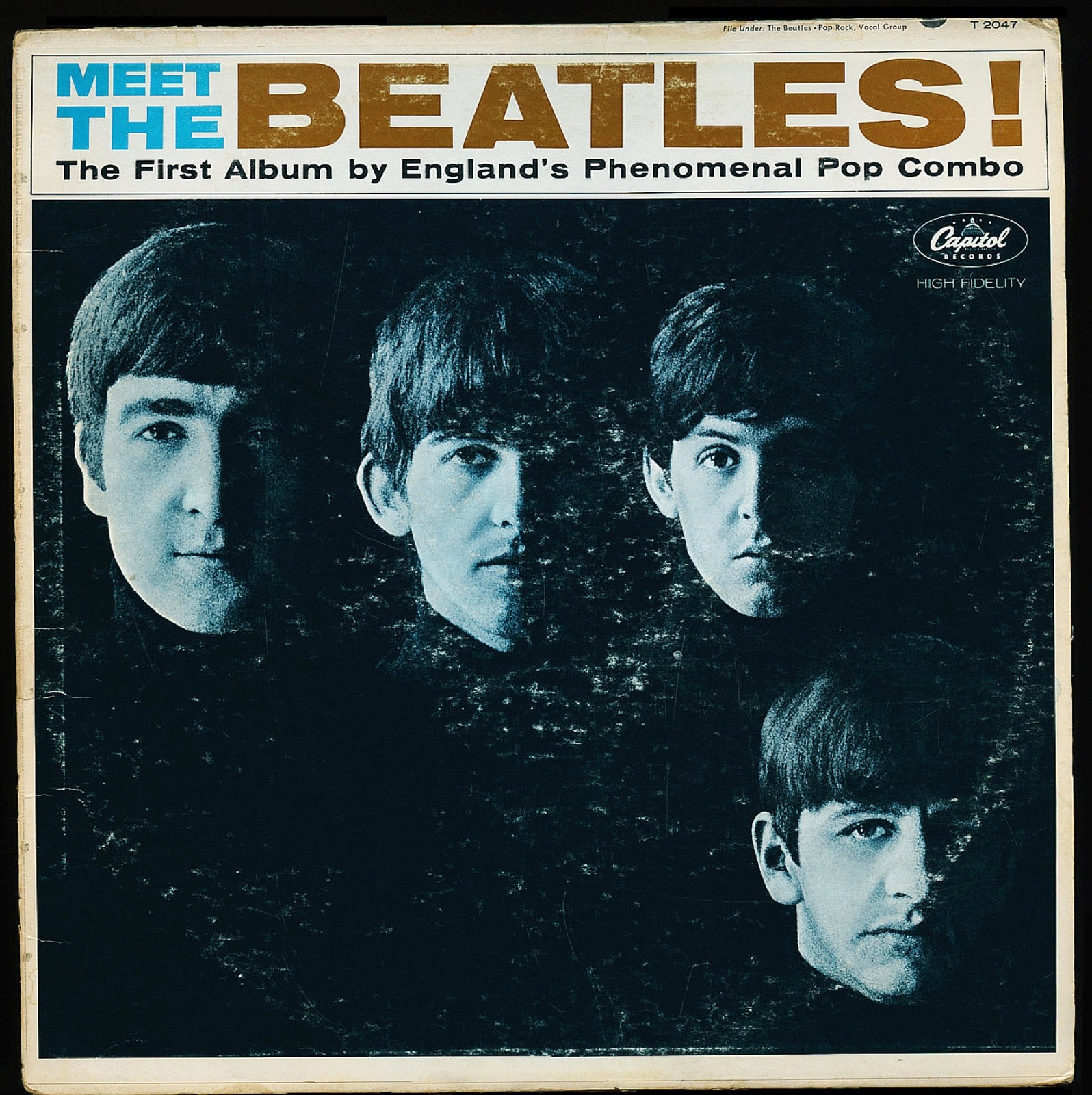 VINYL LP Beatles - Meet The Beatles Capitol T2047 mono 1964 PRESS Rockaway VG+