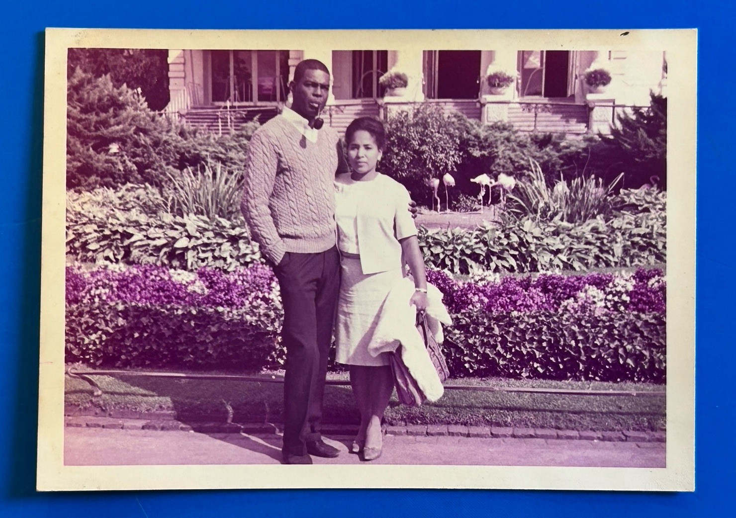 1960s African American Couple Gaines Theater Vint Photo Black Americana