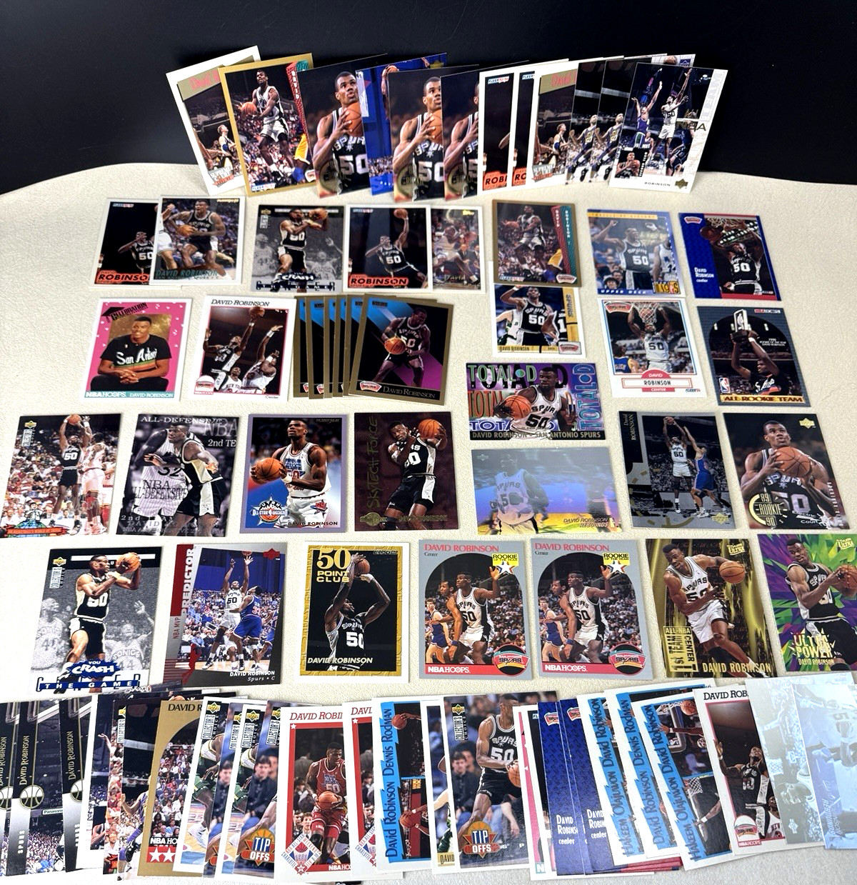 DAVID ROBINSON NBA Spurs Basketball Card Lot (75 Cards) Base & Inserts Included