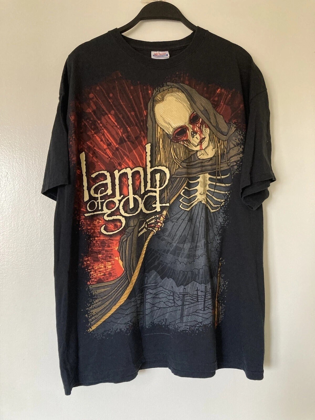 Vintage 2006 Lamb Of God Walk With Me In Hell Black Band Unisex T shirt