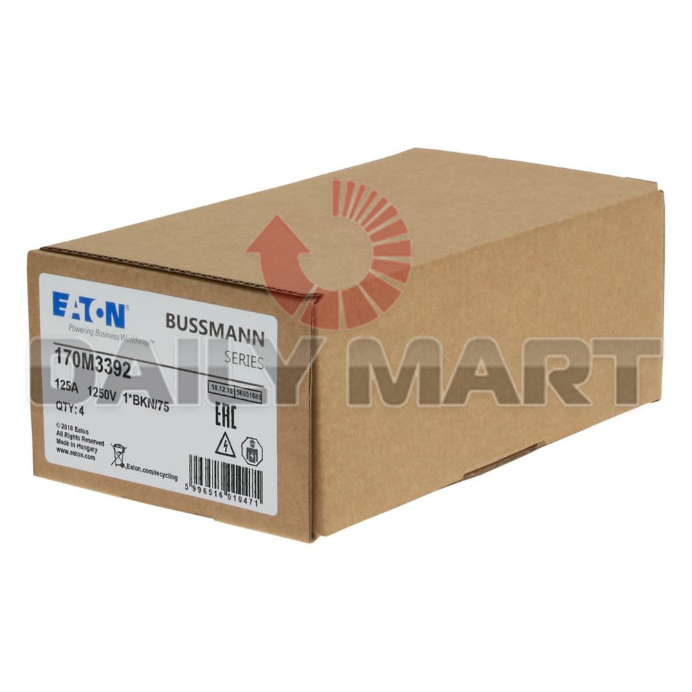 New In Box EATON 170M3392 Fuse 125A 1250V / 1 unit/order