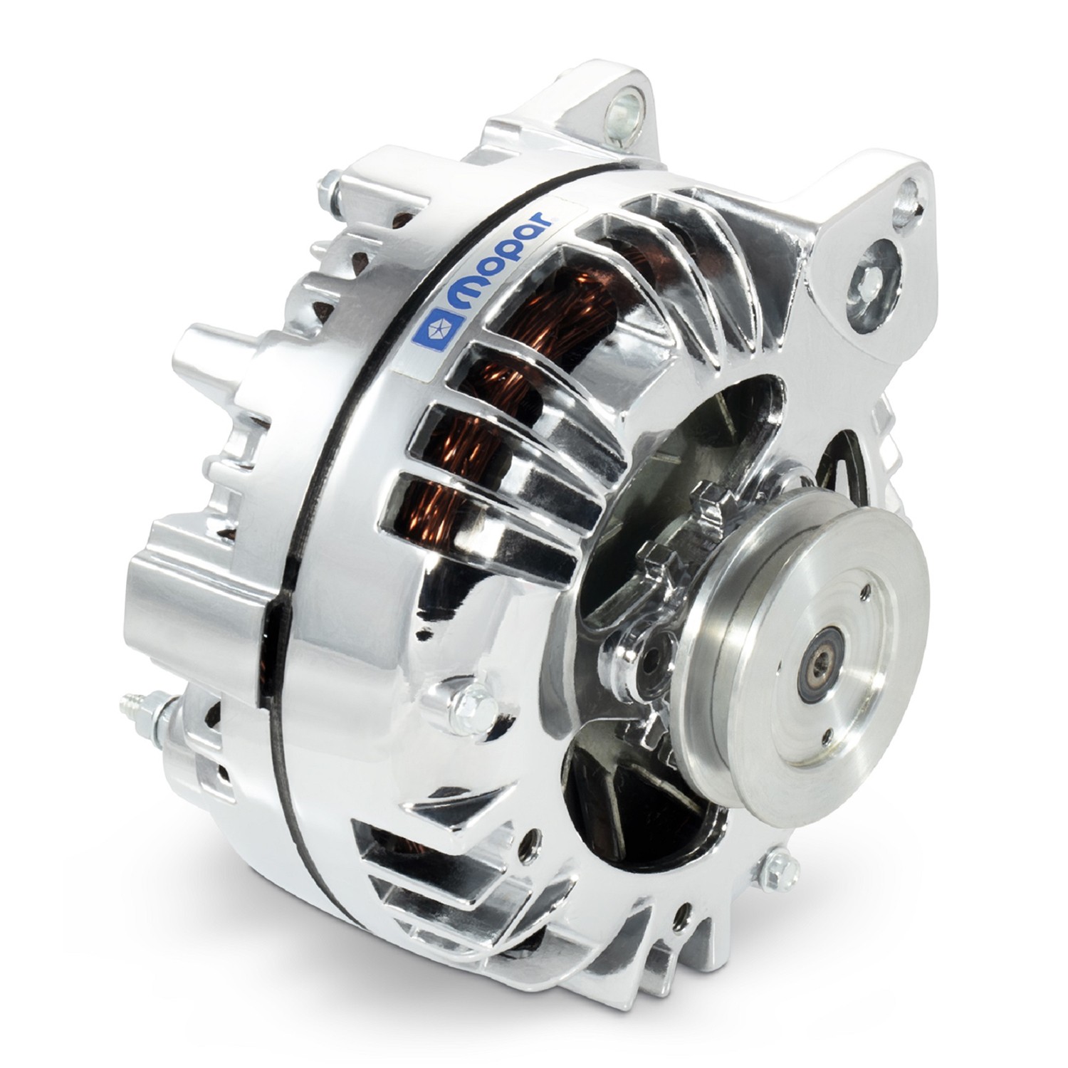 Proform 440-472 Alternator 110 AMP Chrysler/MOPAR 1-Wire Style - Chrome Finish