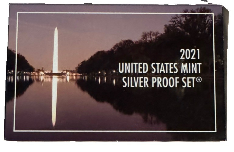 2021-S US Mint Silver Proof Set with COA & Box 7 Coins .999 United States 2021-S US Mint Silver Proof Set with COA & Box 7 Coins .999 United States