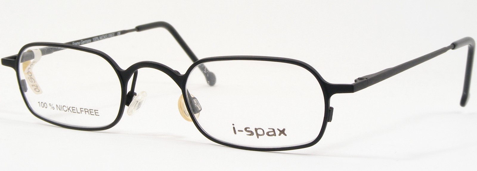 Vintage i-spax TOM 1 Matte Black RARE UNIQUE EYEGLASSES FRAME 45-22-139 Germany