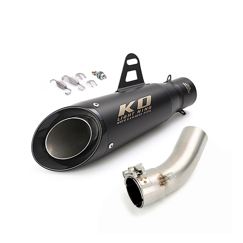 ZX4RR ZX4R 2023-2026 Black Exhaust Muffler Mid Pipe Slip on For Kawasaki ZX25R