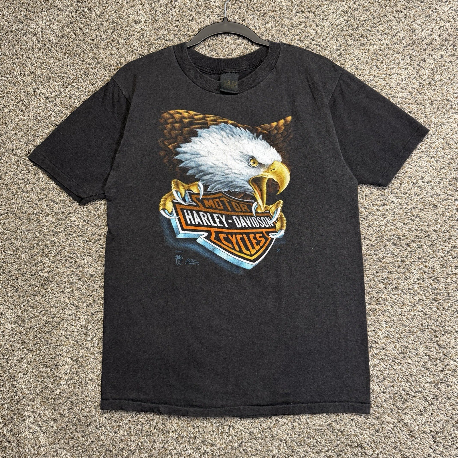 Harley-Davidson 1987 Vintage 3D Emblem T-Shirt