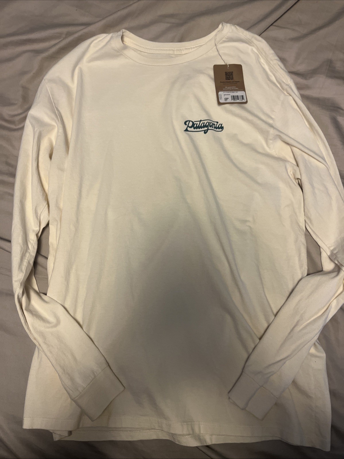 Patagonia Mens Long Sleeve Glider Organic Short Undyed Natural NWT Patagonia Mens Long Sleeve Glider Organic Short Undyed Natural NWT