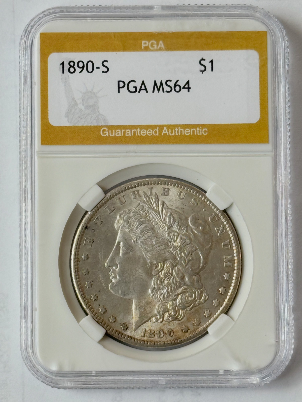 1890 S Morgan Silver Dollar PGA M$64, Not An Ebay Certified Grader / Great Coin
