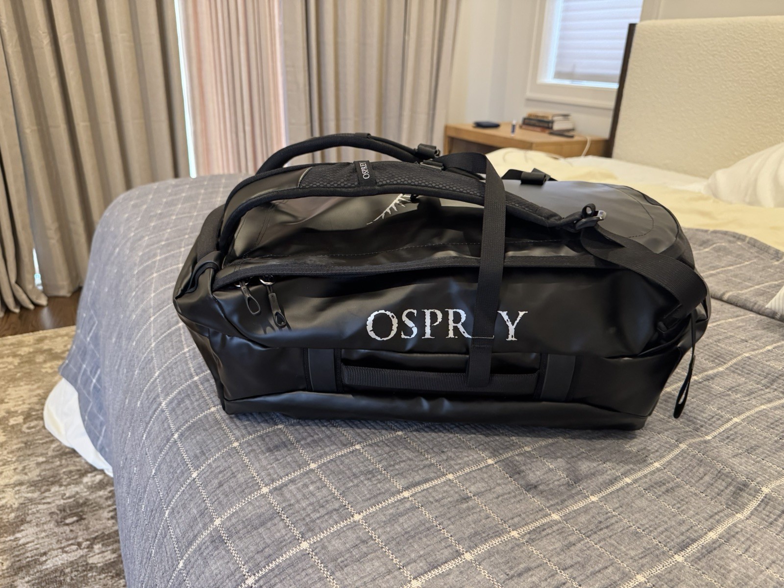 Osprey Transporter 40 Black Backpack w/ Straps, Handle - new without tags Osprey Transporter 40 Black Backpack w/ Straps, Handle - new without tags