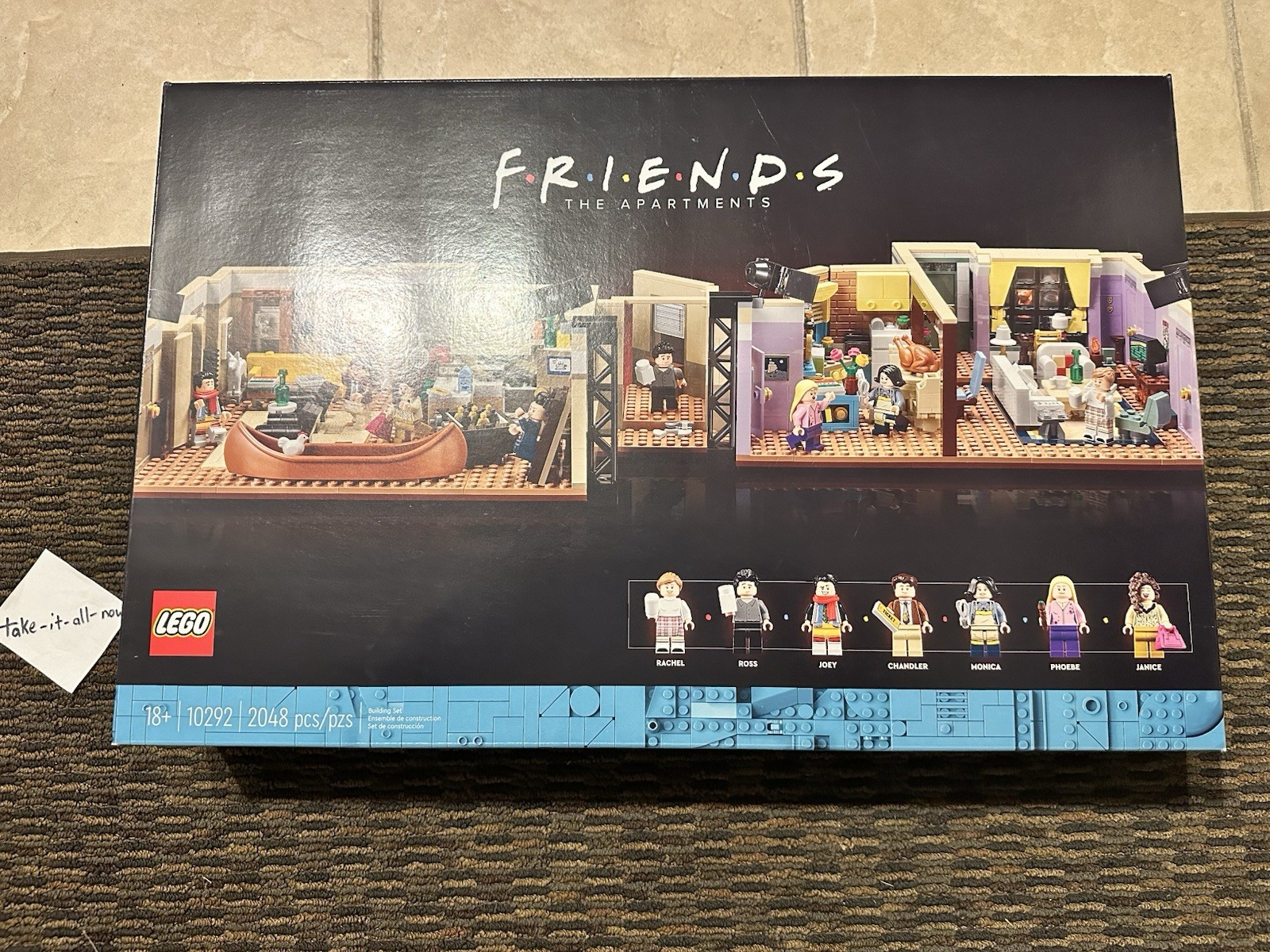 LEGO 10292 FRIENDS The Apartments SEALED Monica Joey Chandler Ross Rachel Phoebe