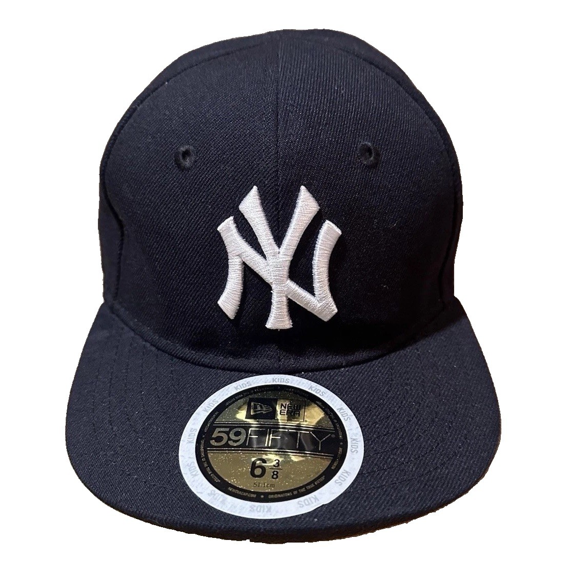 New Era 59Fifty New York Yankees Traditional Fitted Hat Cap Navy Blue 6 3/8 New