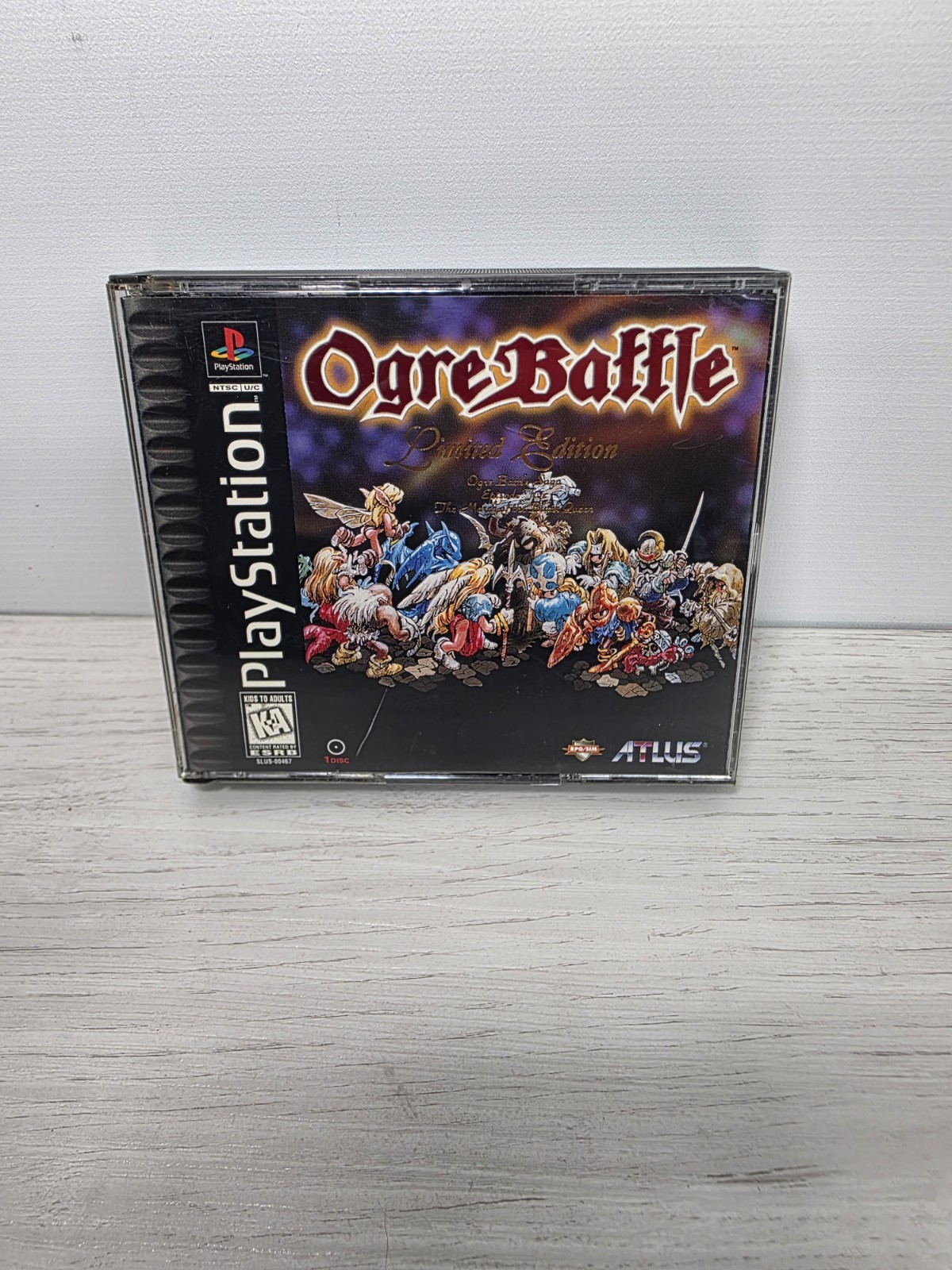 Ogre Battle: Limited Edition (Sony PlayStation 1, 1997) With Manual