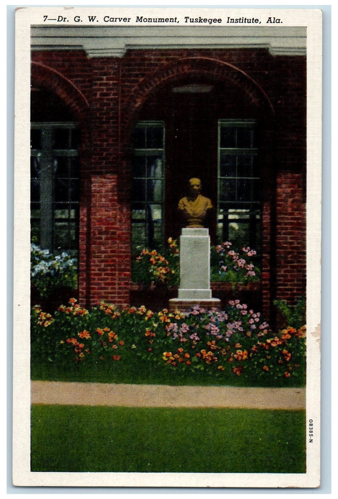 c1930's Dr. G.W. Carver Monument Tuskegee Institute Alabama AL Postcard c1930's Dr. G.W. Carver Monument Tuskegee Institute Alabama AL Postcard