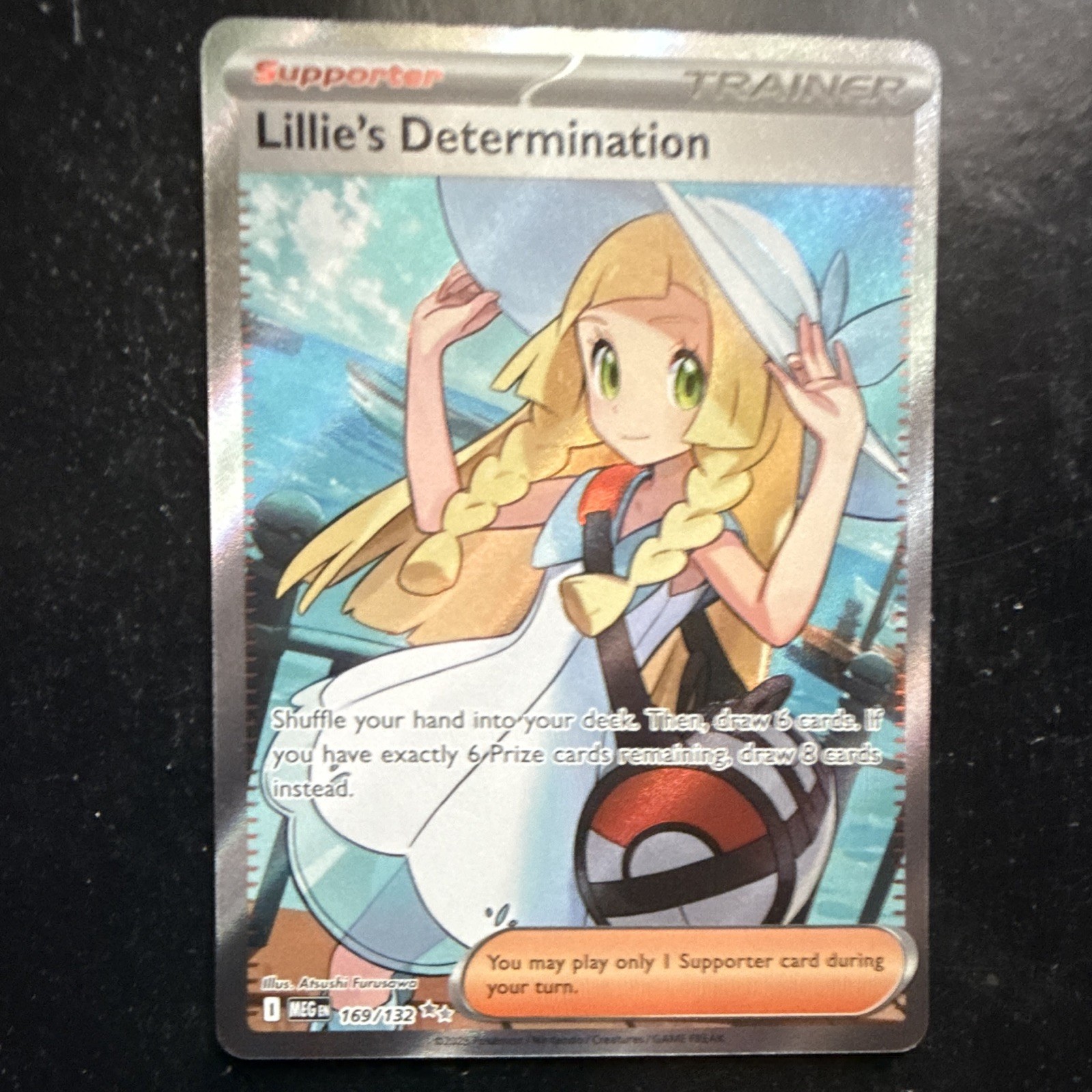 Pokemon TCG Lillie\'s Determination 169/132 Ultra Rare Full Art Holo EN Pokemon TCG Lillie\'s Determination 169/132 Ultra Rare Full Art Holo EN