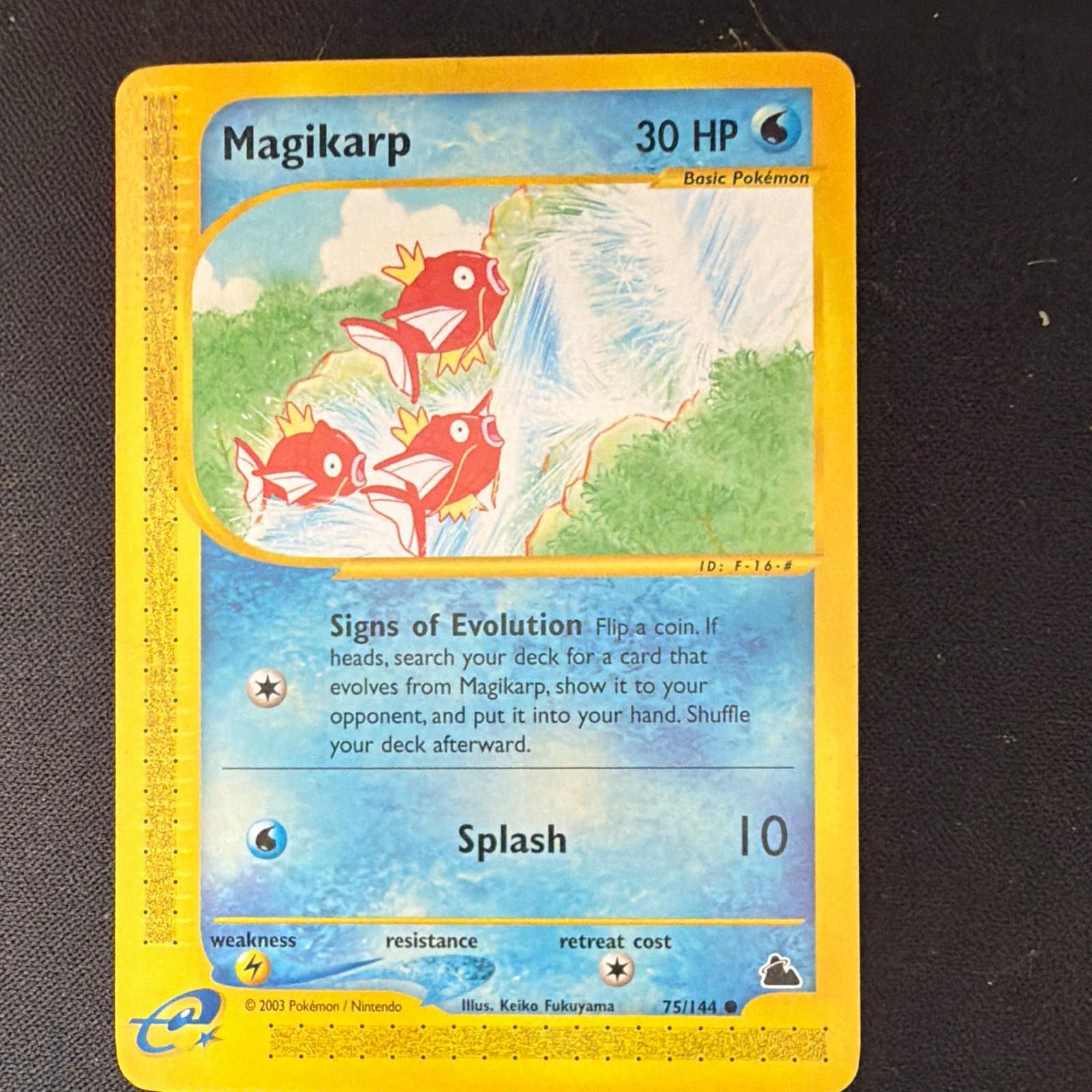 The Pokémon Company Magikarp 75/144 Skyridge Common Regular Basic English 30 HP