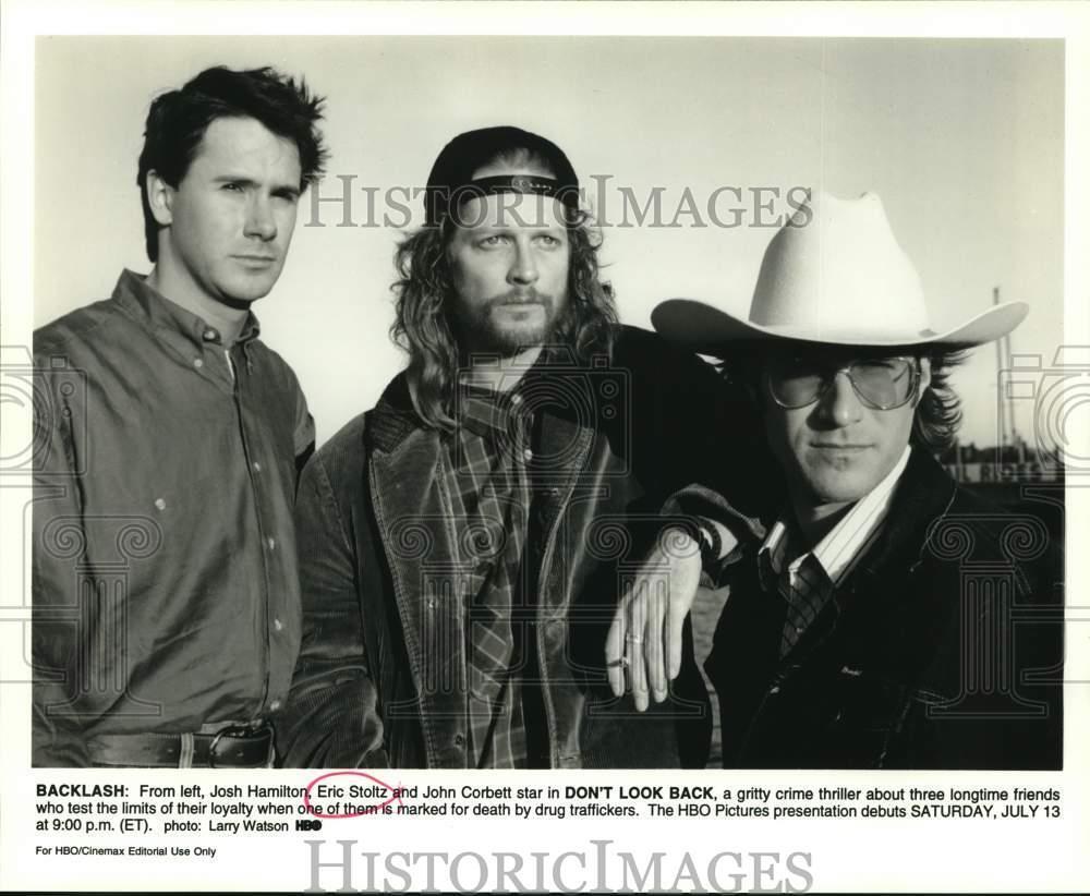 Press Photo Eric Stoltz and his co-actors in the thriller, \
