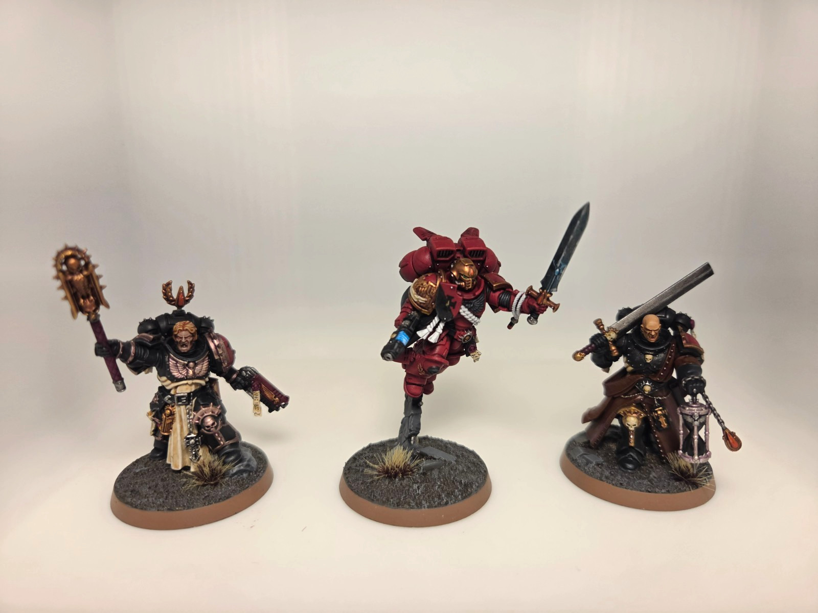 Warhammer 40k Space Marines Blood Angels Heroes Captain Chaplin Judicar Painted Warhammer 40k Space Marines Blood Angels Heroes Captain Chaplin Judicar Painted