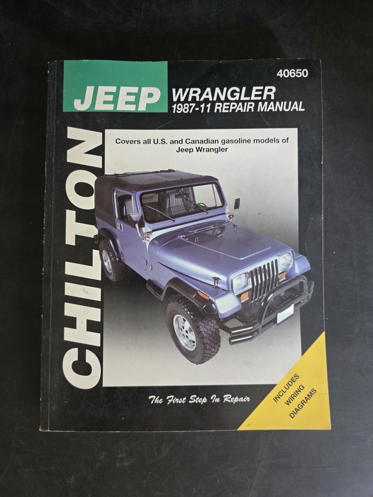 Chilton Jeep Wrangler 1987-2011 Repair Manual 40650 