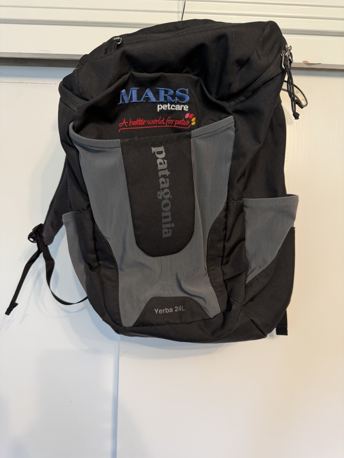 Patagonia Yerba 24L Backpack – Gray/Black – MARS Petcare Embroidered Logo