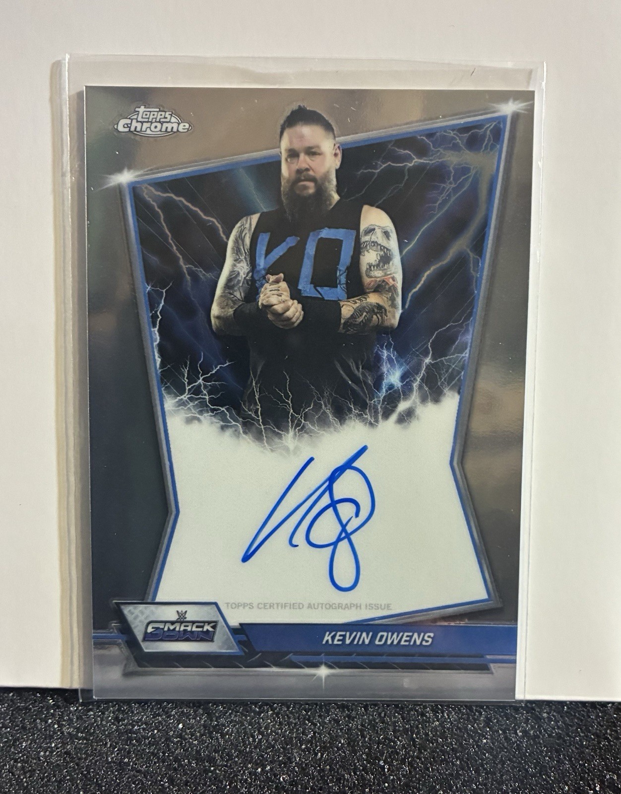 2026 Topps Chrome WWE - Blue Brand Autographs Kevin Owens #BBA-KEV (AU)
