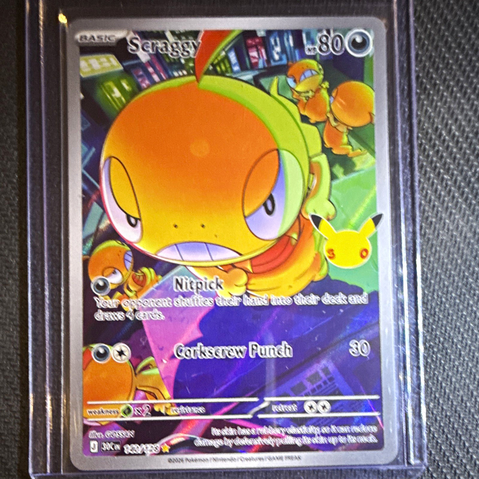 The Pokémon Company Scraggy 140/128 Scarlet & Violet IR Foil English 80HP