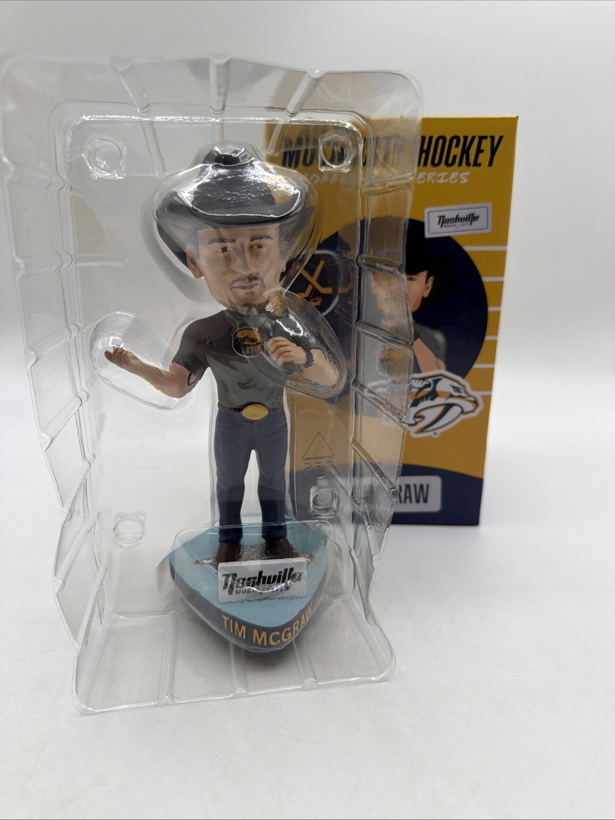 Nashville Predators NHL Nashville Music City Tim McGraw Bobblehead SGA 12/21/24 Nashville Predators NHL Nashville Music City Tim McGraw Bobblehead SGA 12/21/24