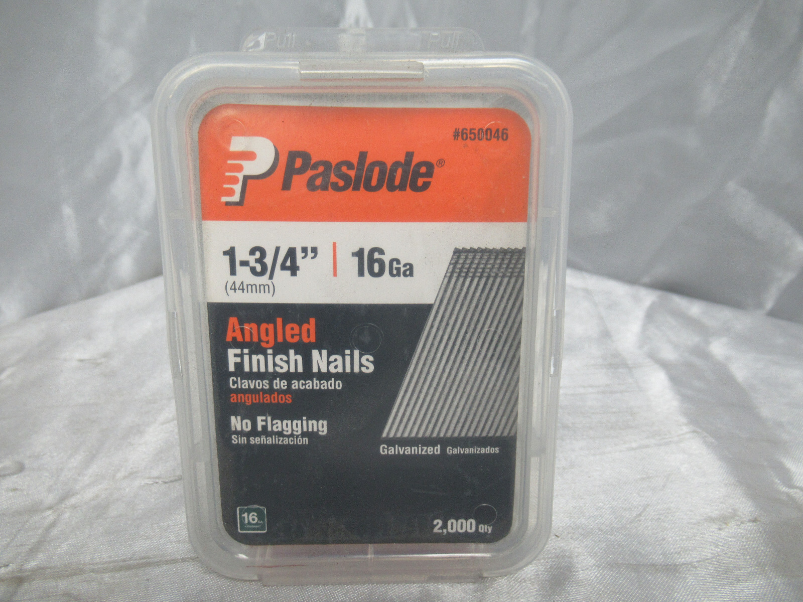 Paslode 650046 20 Degree Angled 16 Ga Finish Nails 1-3/4