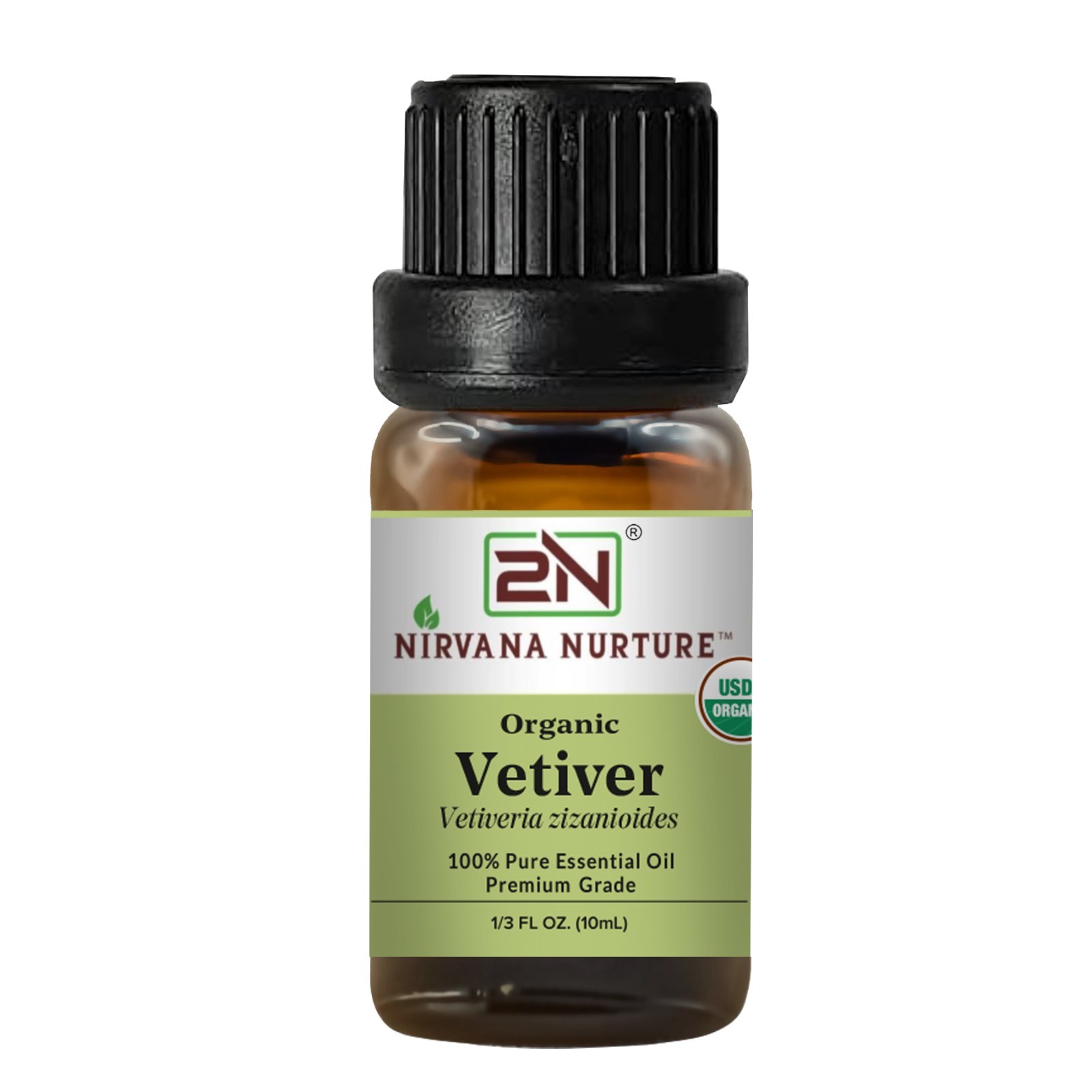 Organic Vetiver Essential Oil USDA Certified 100% Pure Therapeutic Grade