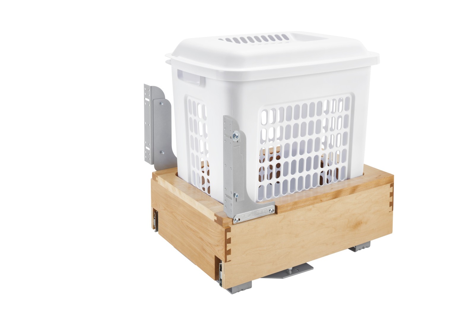 Rev-A-Shelf 4WH-RM-15DM-1 Pull-Out Hamper with Rev-A-Motion Slides, Natural