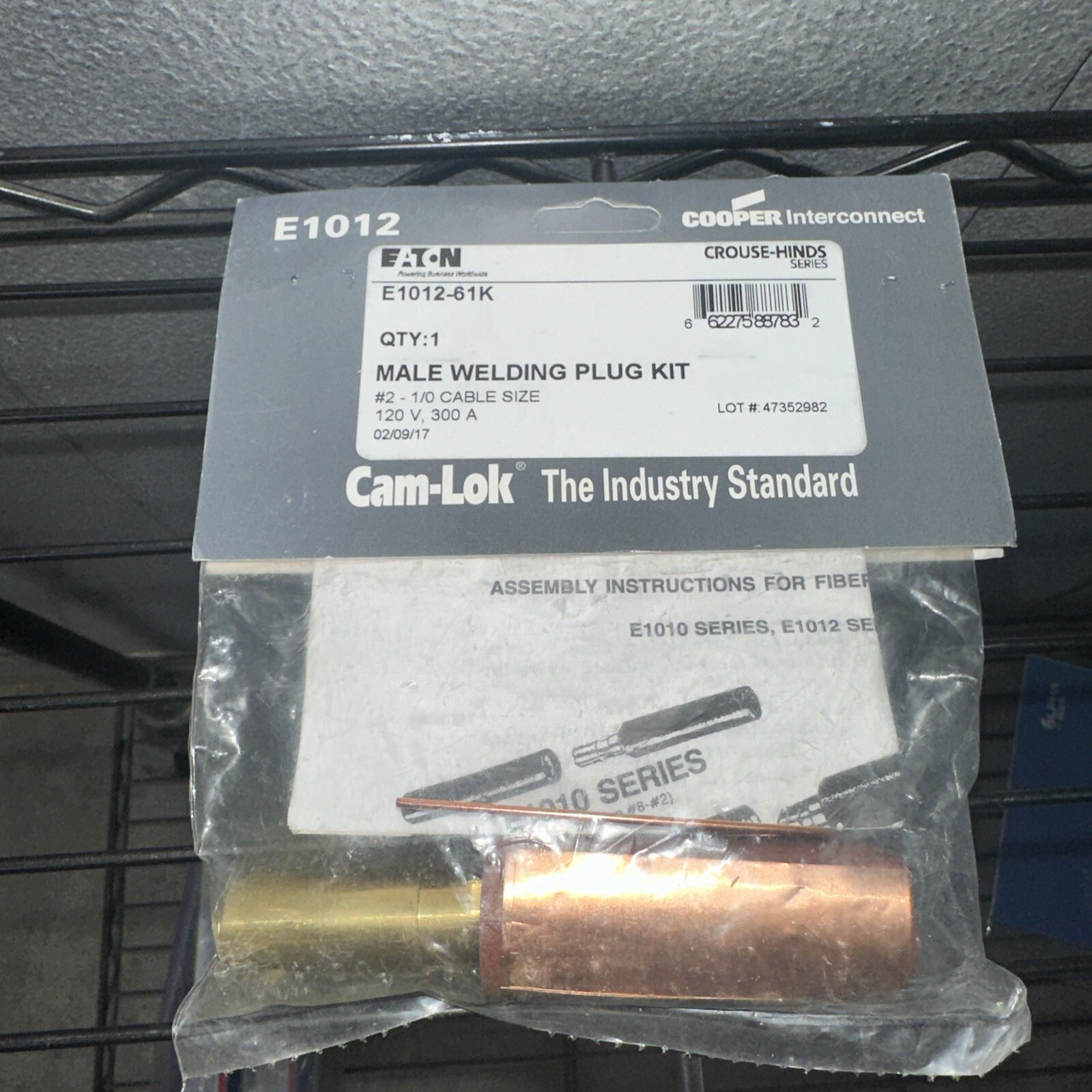 Cooper Interconnect Crouse Hines Part Number E1012-61K  Make Welding Plug Kit