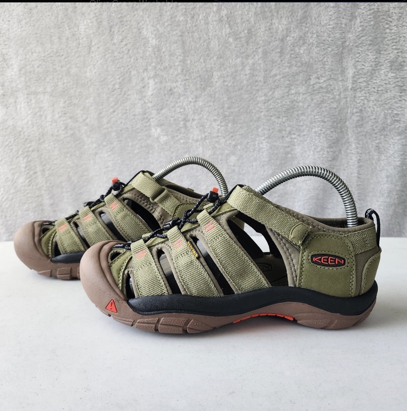 KEEN Sandals Mens Size 6 Olive Green Washable Outdoor Hiking Shoes Newport H2