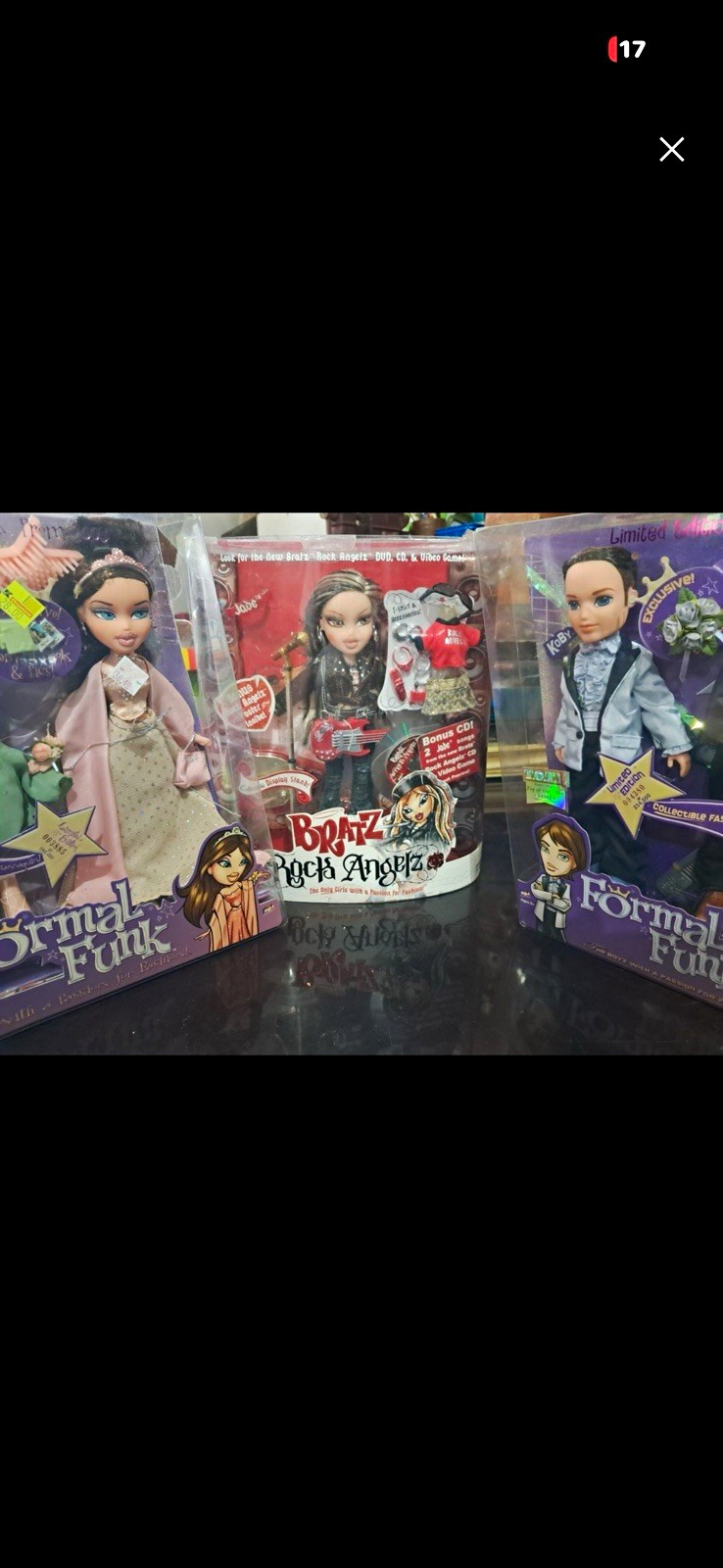Bratz Rock Angelz Limited Edition Fashion Doll Lot Jade & Koby