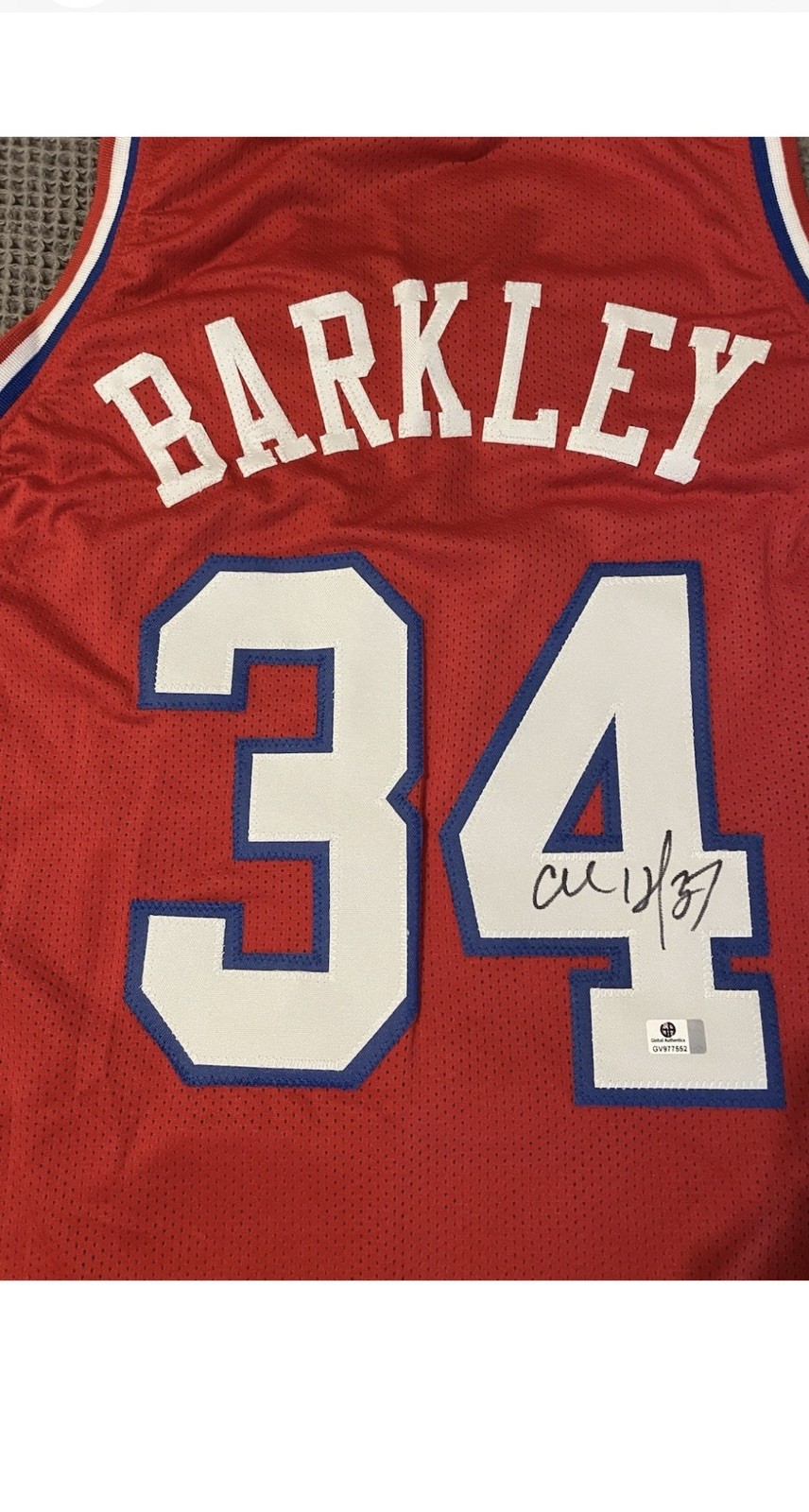 CHARLES BARKLEY Signed PHILADELPHIA 76ers Custom Jersey COA AUTO Very Nice CHARLES BARKLEY Signed PHILADELPHIA 76ers Custom Jersey COA AUTO Very Nice