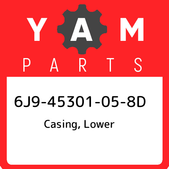 6J9-45301-05-8D Yamaha Casing, lower 6J945301058D, New Genuine OEM Part