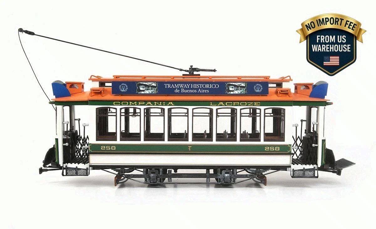 Occre Lacroze Buenos Aires Tram Ref 53011 Wood Metal Kit Scale 1:24 1927 Replica