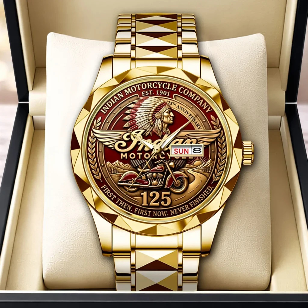 Indian Motorcycle 125th Anniversary Alloy Luxury Quartz Watch – 20525