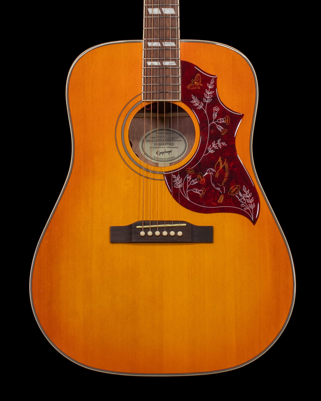 Epiphone Hummingbird Studio, Heritage Cherry Sunburst