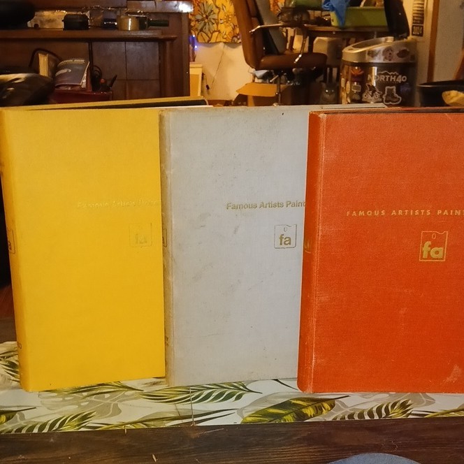 Famous Artists Painting Hardcover Illustrated Art Instruction Book 1954 Vintage