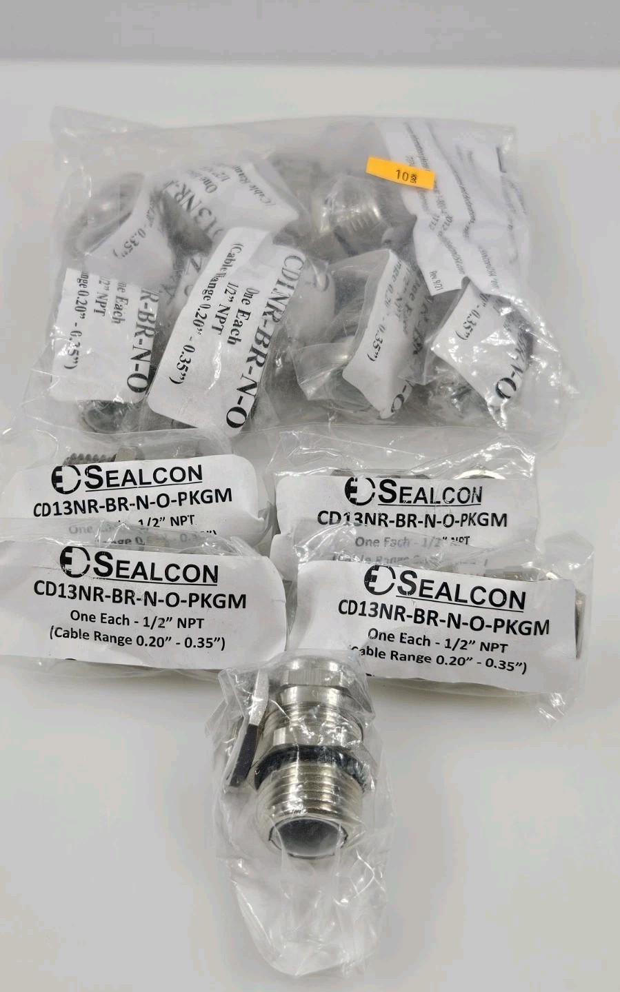 (15pk) Sealcon CD13NR-BR-N-O-PKGM《NIP》 Nylon Strain Relief 1/2